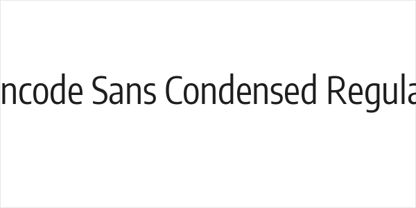 Encode Sans Condensed Regular Logo