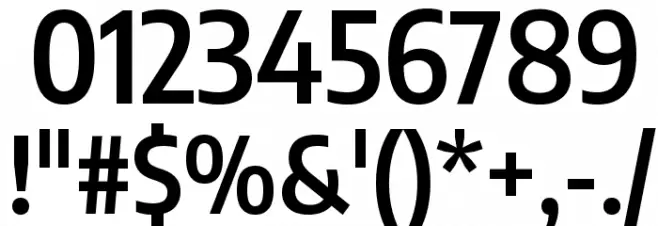 Encode Sans Condensed SemiBold Font OTHER CHARS