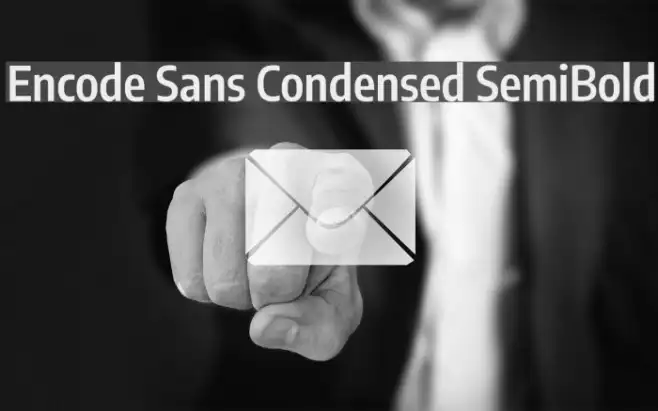 Encode Sans Condensed SemiBold Example 2