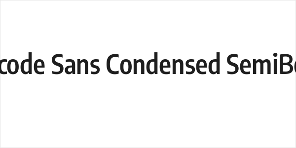Encode Sans Condensed SemiBold Logo