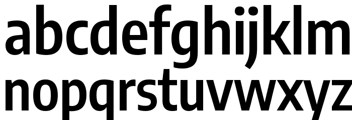 Encode Sans Condensed SemiBold Font LOWERCASE