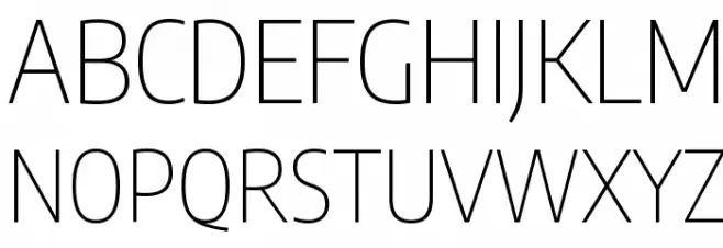 Encode Sans Condensed Thin Schriftart Groß