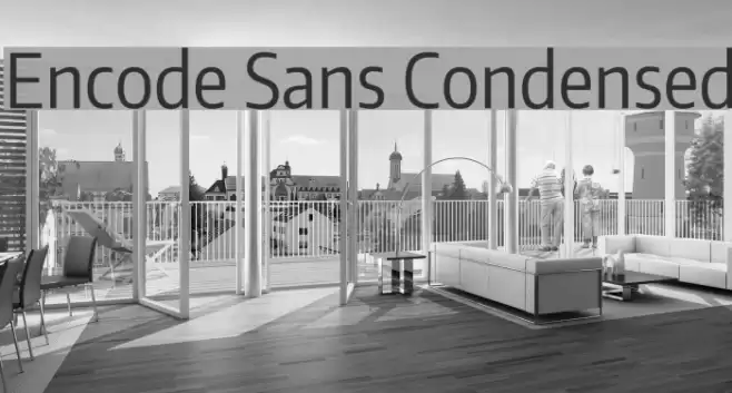 Encode Sans Condensed Font examples