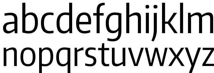 Encode Sans Condensed Font LOWERCASE