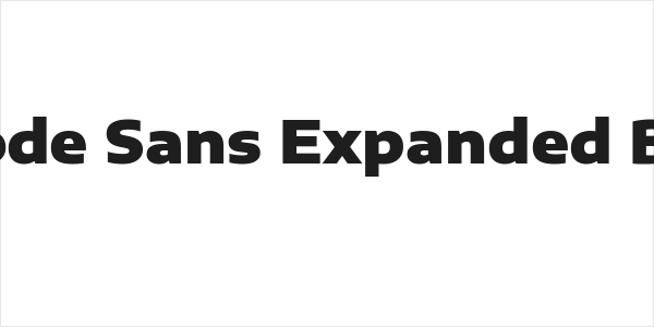 Encode Sans Expanded Black Logo