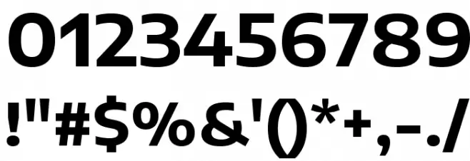Encode Sans Expanded Bold Font OTHER CHARS