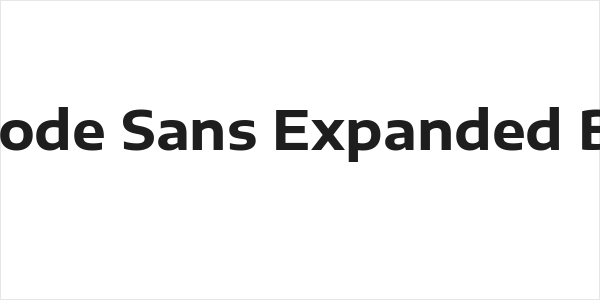 Encode Sans Expanded Bold Logo