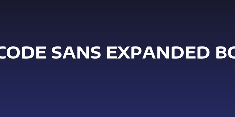 Encode Sans Expanded Bold Social Header
