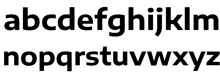 Encode Sans Expanded Bold Font LOWERCASE