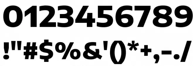 Encode Sans Expanded ExtraBold Font OTHER CHARS