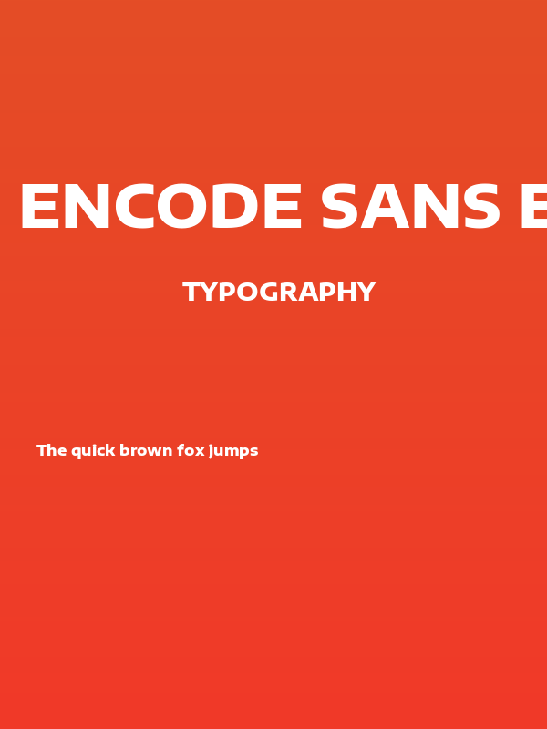Encode Sans Expanded ExtraBold Poster