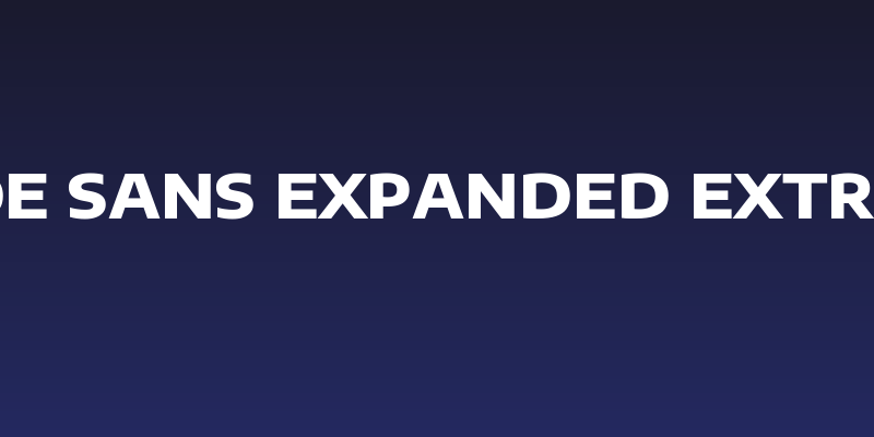Encode Sans Expanded ExtraBold Social Header