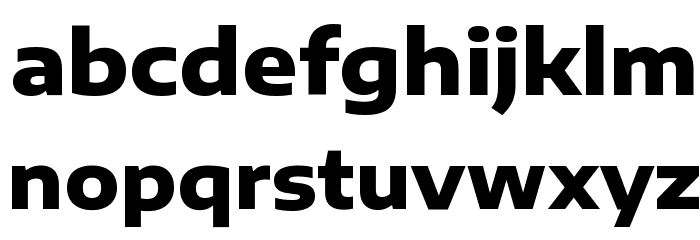 Encode Sans Expanded ExtraBold Font LOWERCASE