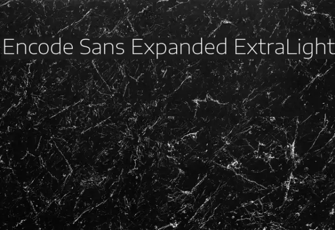 Encode Sans Expanded ExtraLight Example 2