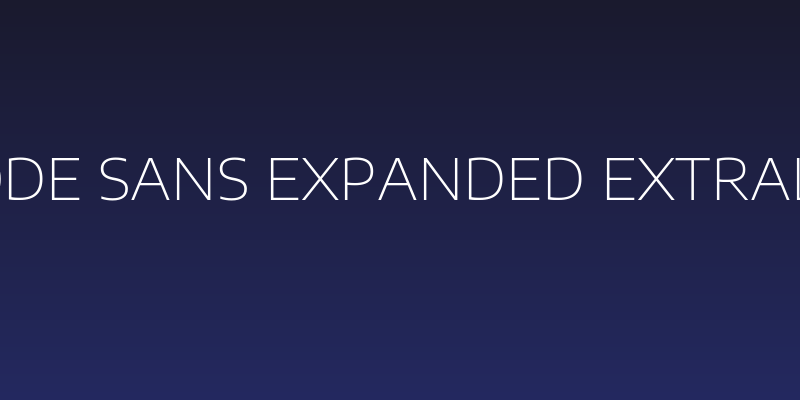 Encode Sans Expanded ExtraLight Social Header