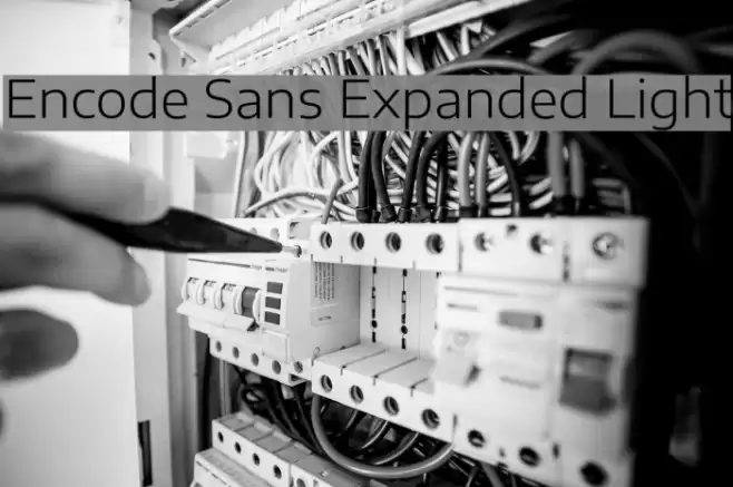 Encode Sans Expanded Light Font examples