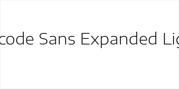 Encode Sans Expanded Light Logo