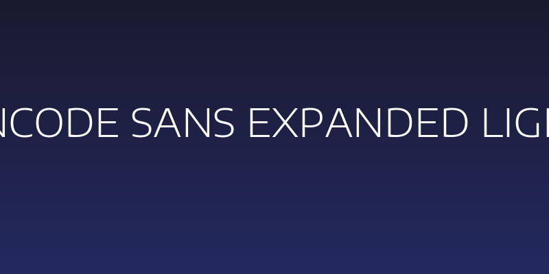 Encode Sans Expanded Light Social Header