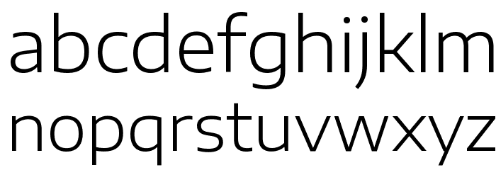 Encode Sans Expanded Light Font LOWERCASE
