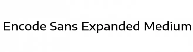 Encode Sans Expanded Medium  font caratteri gratis