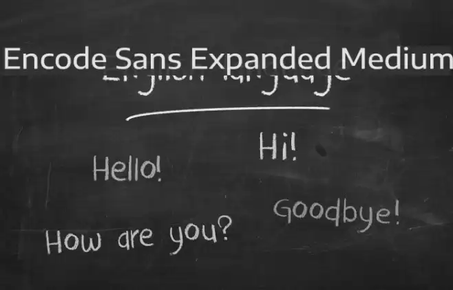 Encode Sans Expanded Medium Font examples