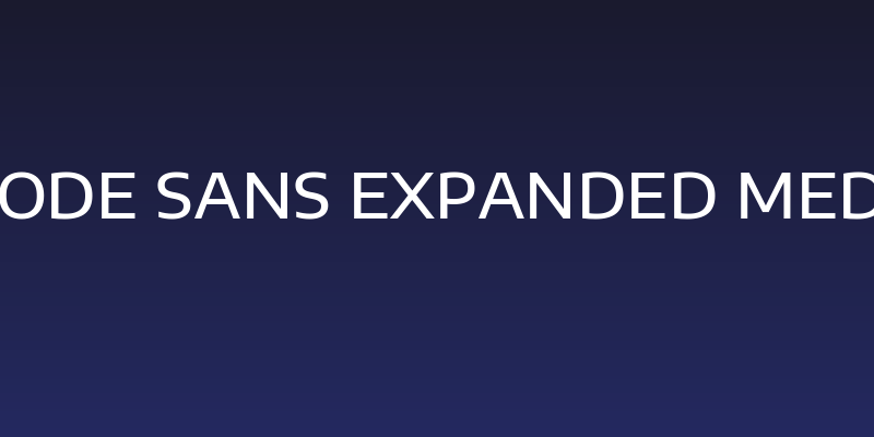 Encode Sans Expanded Medium Social Header