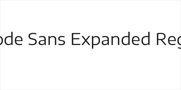 Encode Sans Expanded Regular Logo