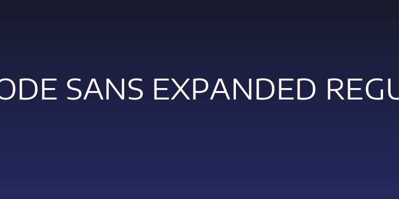 Encode Sans Expanded Regular Social Header