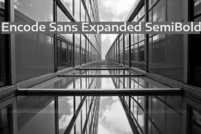 Encode Sans Expanded SemiBold Font examples