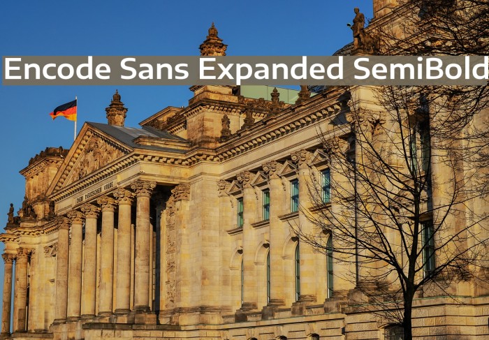 Encode Sans Expanded SemiBold Example 3