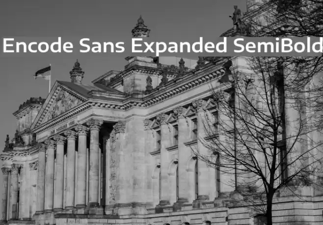 Encode Sans Expanded SemiBold Font examples
