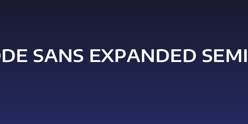 Encode Sans Expanded SemiBold Social Header