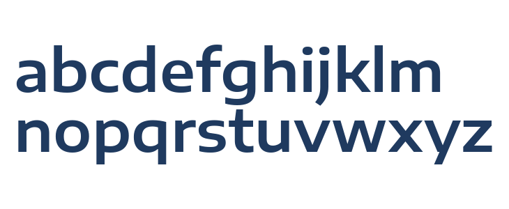 Encode Sans Expanded SemiBold Lowercase