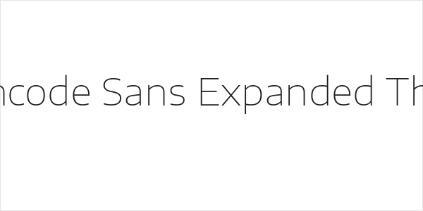 Encode Sans Expanded Thin Logo