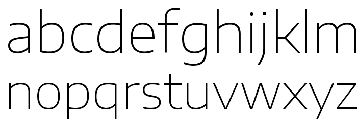 Encode Sans Expanded Thin Font LOWERCASE