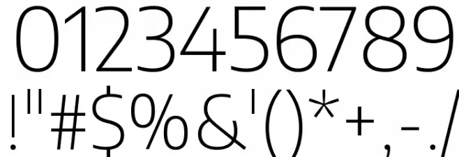 Encode Sans ExtraLight フォント その他の文字
