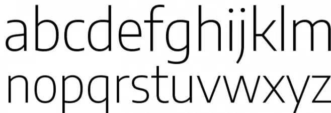 Encode Sans ExtraLight フォント 小文字