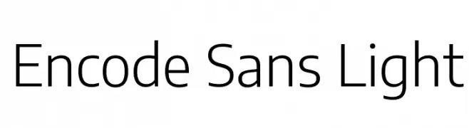 Encode Sans Light  Descarca Fonturi Gratis