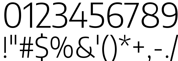 Encode Sans Light フォント その他の文字