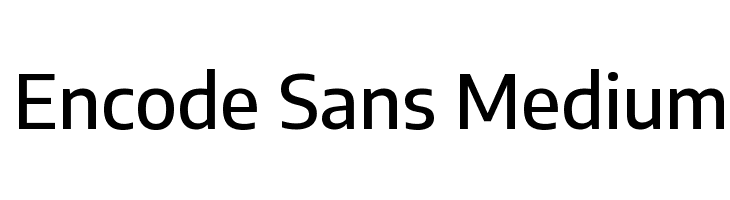Encode Sans Medium Font
