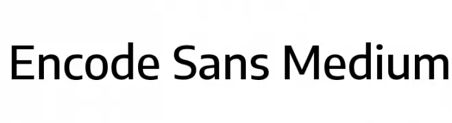 Encode Sans Medium  font caratteri gratis
