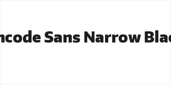 Encode Sans Narrow Black Logo