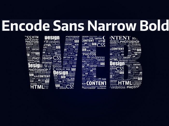 Encode Sans Narrow Bold Font examples