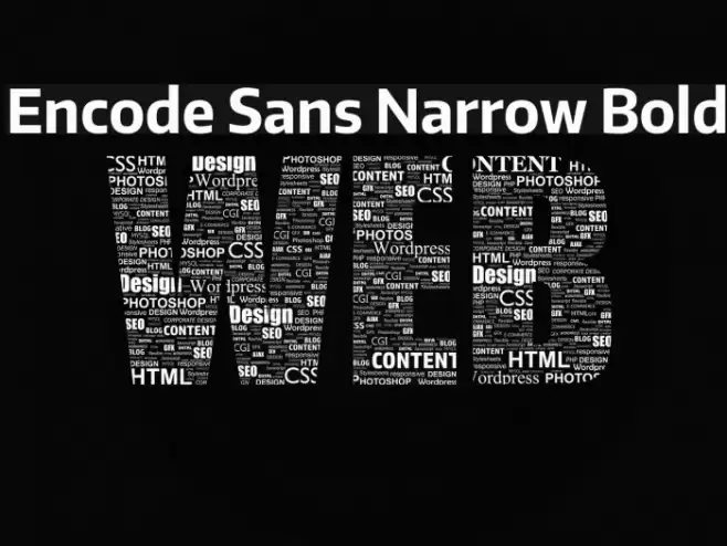 Encode Sans Narrow Bold Font examples