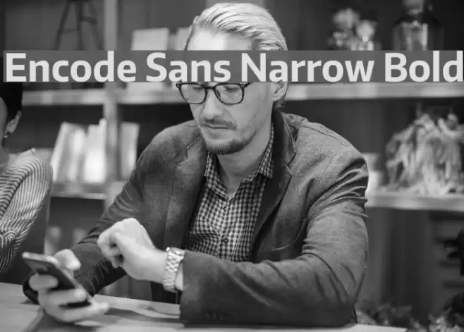 Encode Sans Narrow Bold Font examples