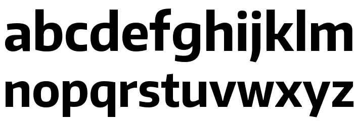 Encode Sans Narrow Bold Font LOWERCASE