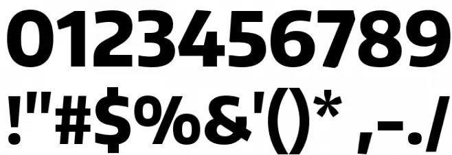 Encode Sans Narrow ExtraBold Font OTHER CHARS