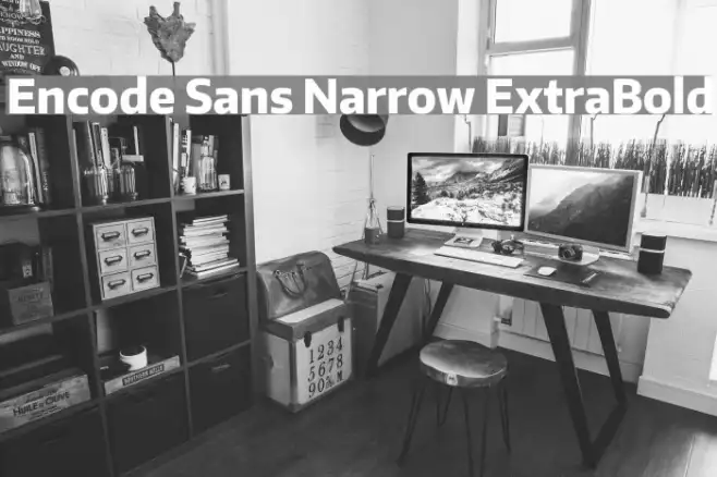 Encode Sans Narrow ExtraBold Example 1