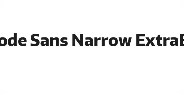 Encode Sans Narrow ExtraBold Logo