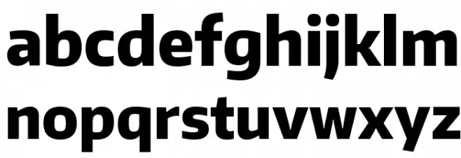 Encode Sans Narrow ExtraBold Schriftart Kleinbuchstaben